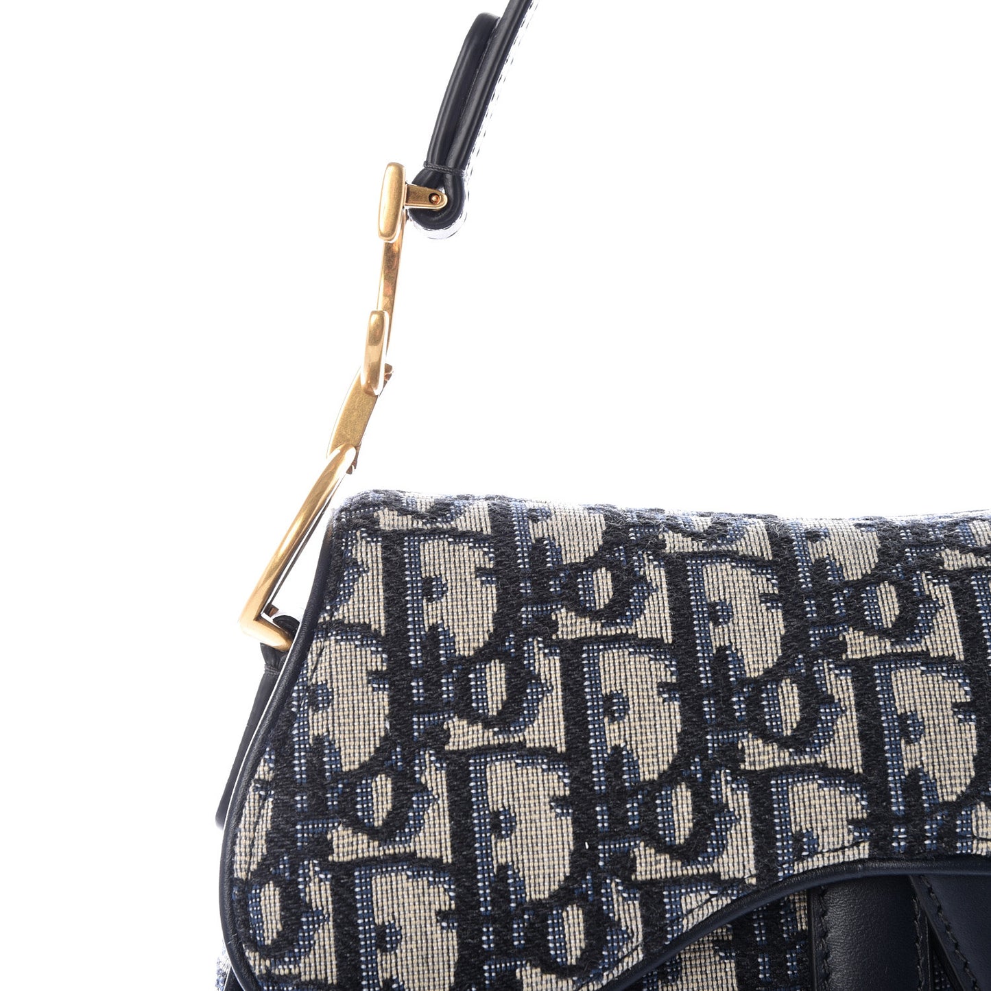 Oblique Mini Saddle Bag Blue