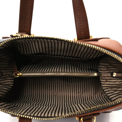 Fendi Capra Vitello Dolce Marmol Colorblock Small Chameleon Tote Moro Biscotti 5 of 8