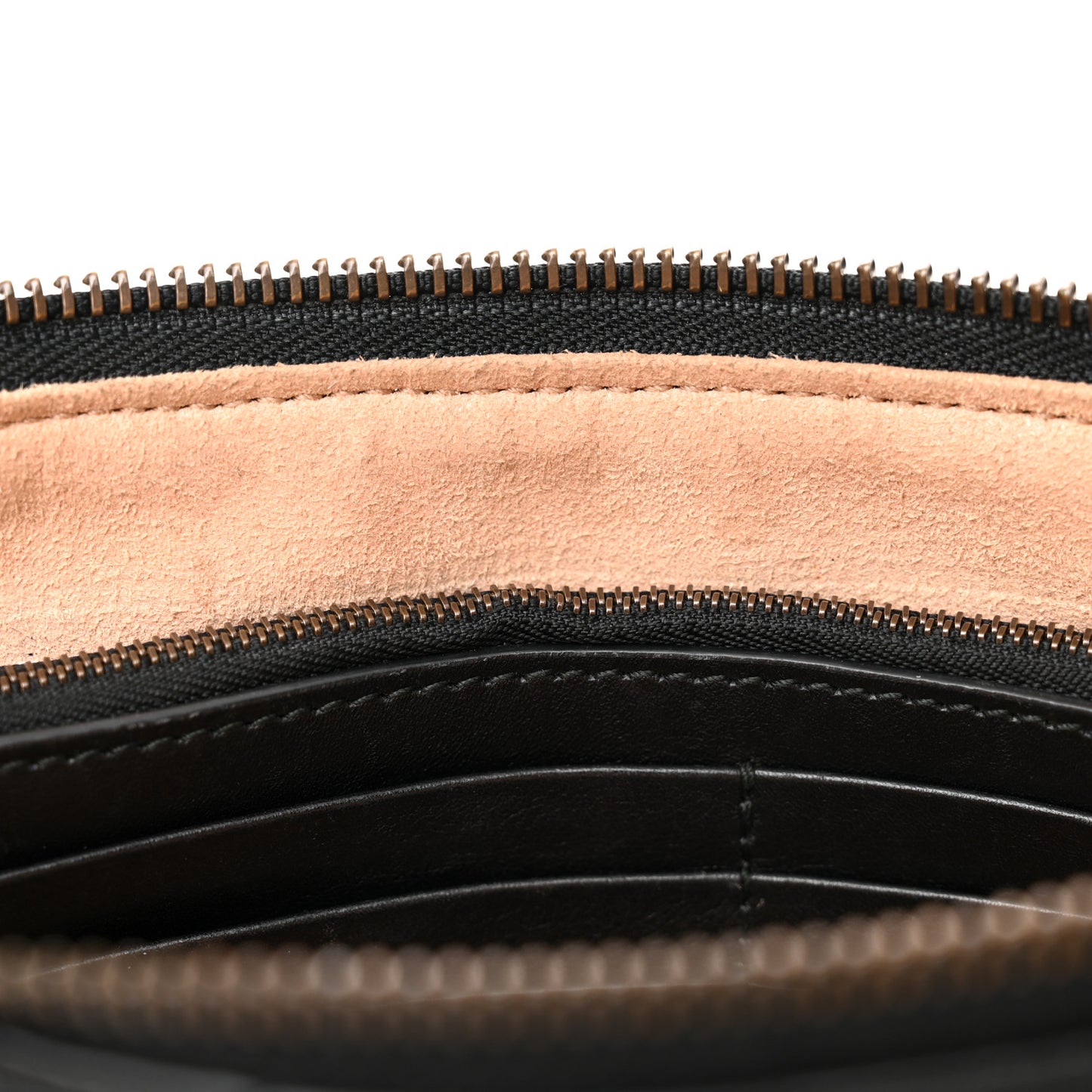 Calfskin Matelasse Mini GG Marmont Chain Bag Black