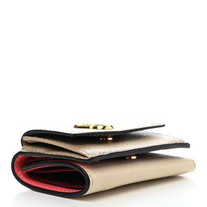 Marc Jacobs Saffiano The Mini Trifold Wallet Beige Multicolor 4 of 7
