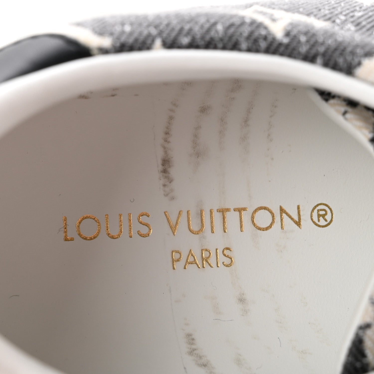 Louis Vuitton Denim Monogram Time Out Sneakers 38 8 of 10