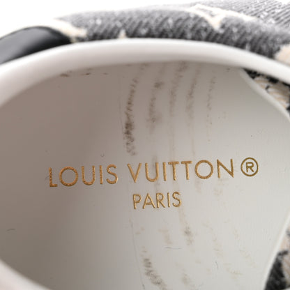 Louis Vuitton Denim Monogram Time Out Sneakers 38 8 of 10