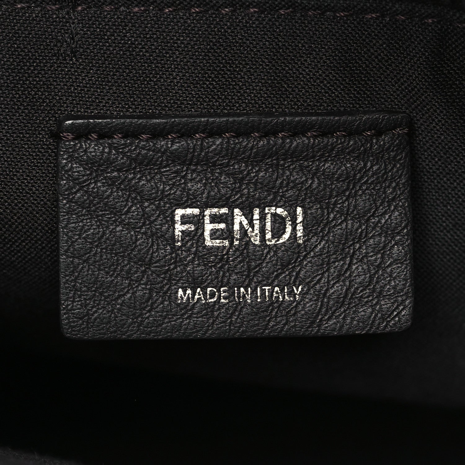 Fendi Vitello King Logo Embossed Medium By The Way Boston Bag Cuoio 6 of 9
