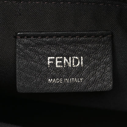 Fendi Vitello King Logo Embossed Medium By The Way Boston Bag Cuoio 6 of 9