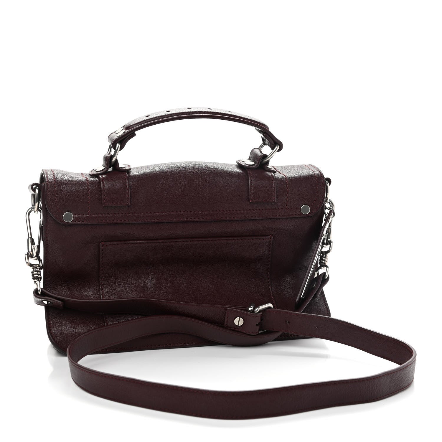Proenza Schouler Lambskin Tiny PS1 Lux Satchel Cordovan 3 of 10