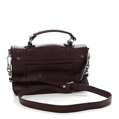 Proenza Schouler Lambskin Tiny PS1 Lux Satchel Cordovan 3 of 10