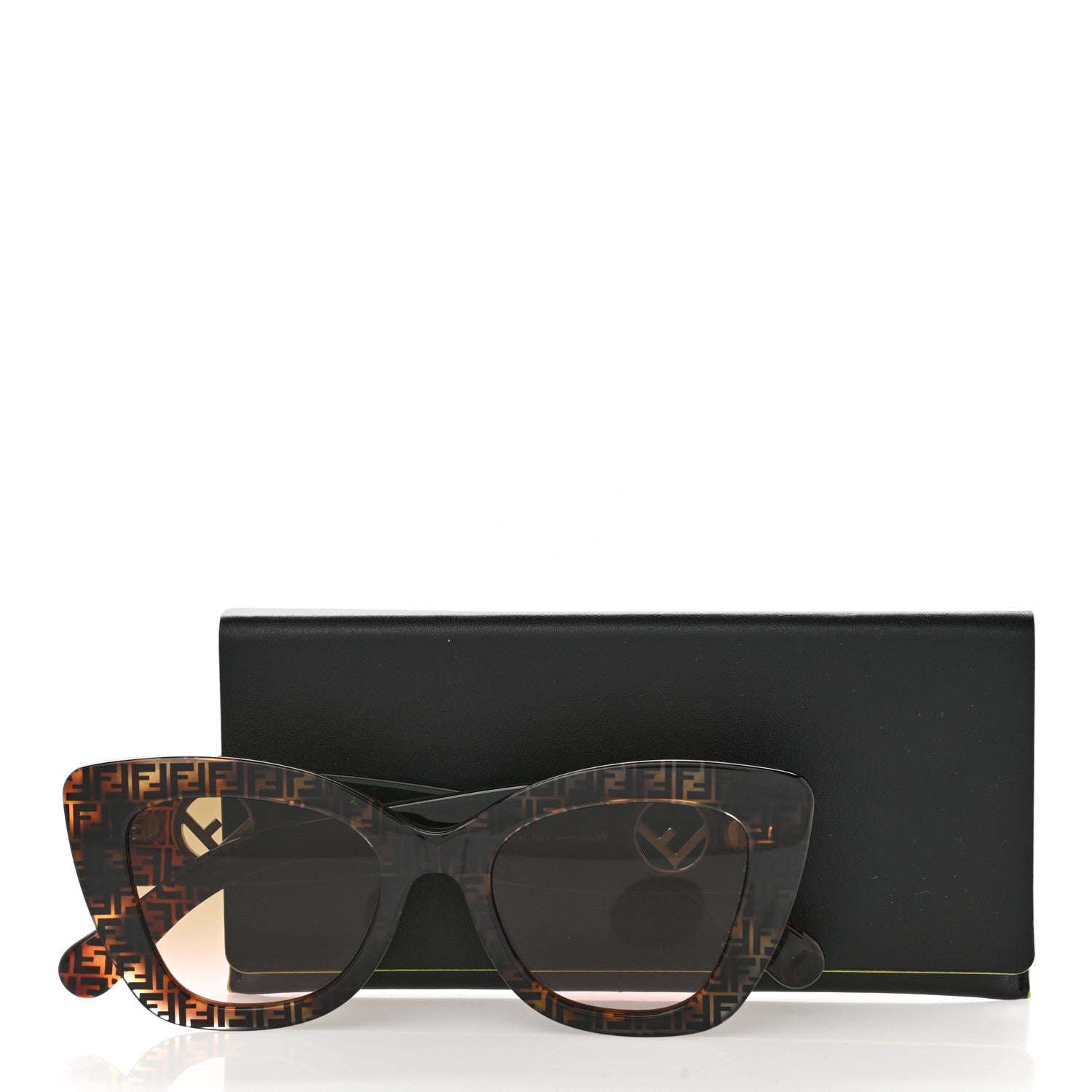 Fendi Acetate F is Fendi FF 51mm Cat Eye Sunglasses 0327/S Tortoise Camouflage 7 of 7