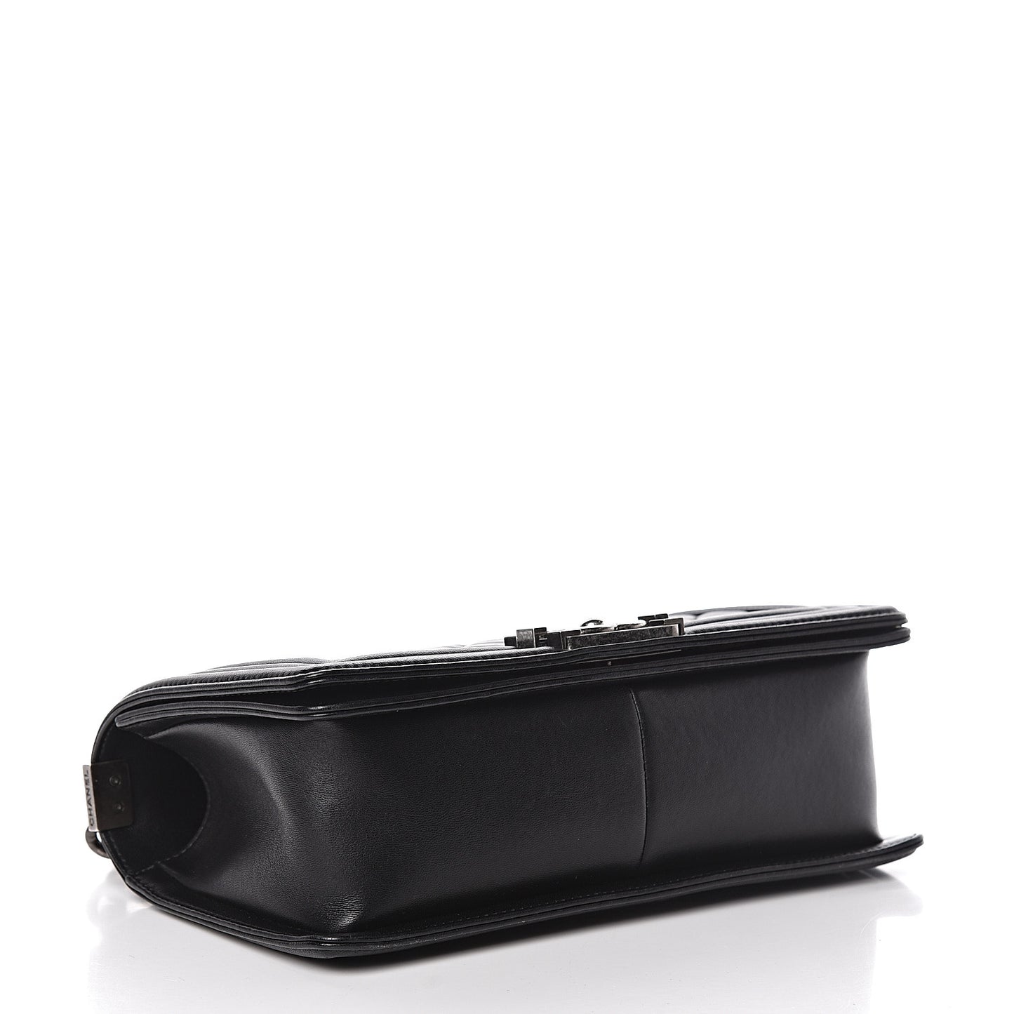 Lambskin Quilted Medium Boy Flap Black