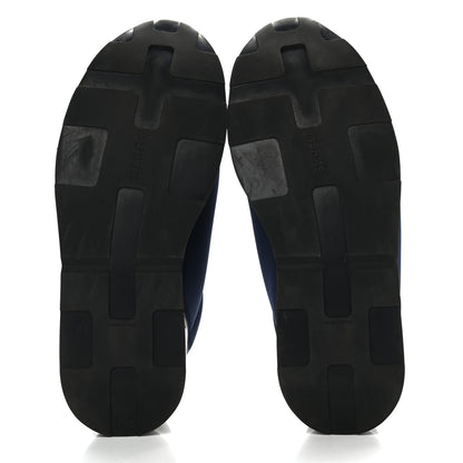 Hermes Technical Canvas Mens Miles Sneakers 42.5 Marine Black 5 of 11