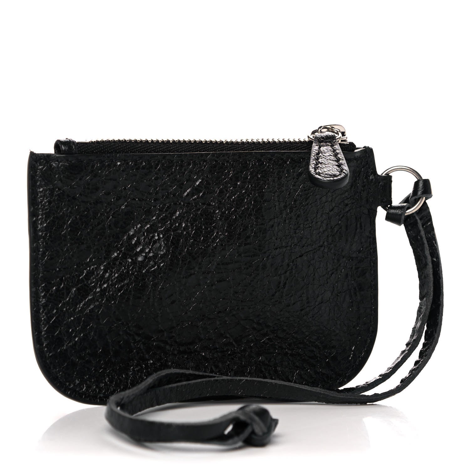 Balenciaga Agneau Giant 12 Silver Hardware Coin Purse Black 3 of 9