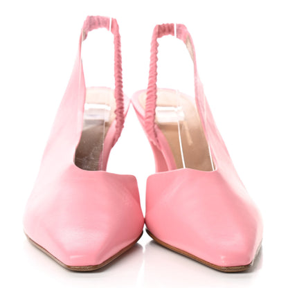 Bottega Veneta Nappa Almond Slingback Pumps 39.5 Blossom 2 of 7