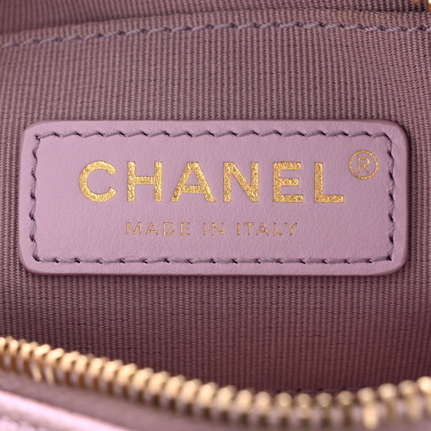 Chanel Iridescent Caviar Quilted Mini My Perfect Camera Case Pink 6 of 11