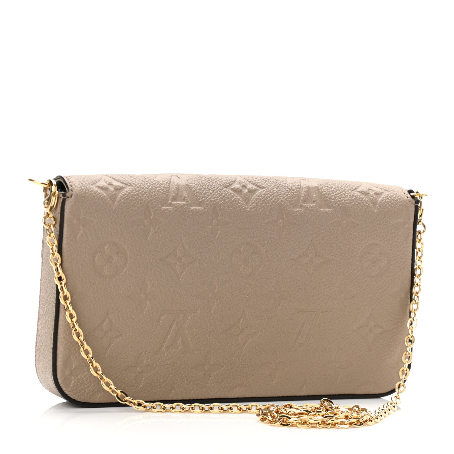 Louis Vuitton Empreinte Pochette Felicie Chain Wallet Tourterelle 4 of 11