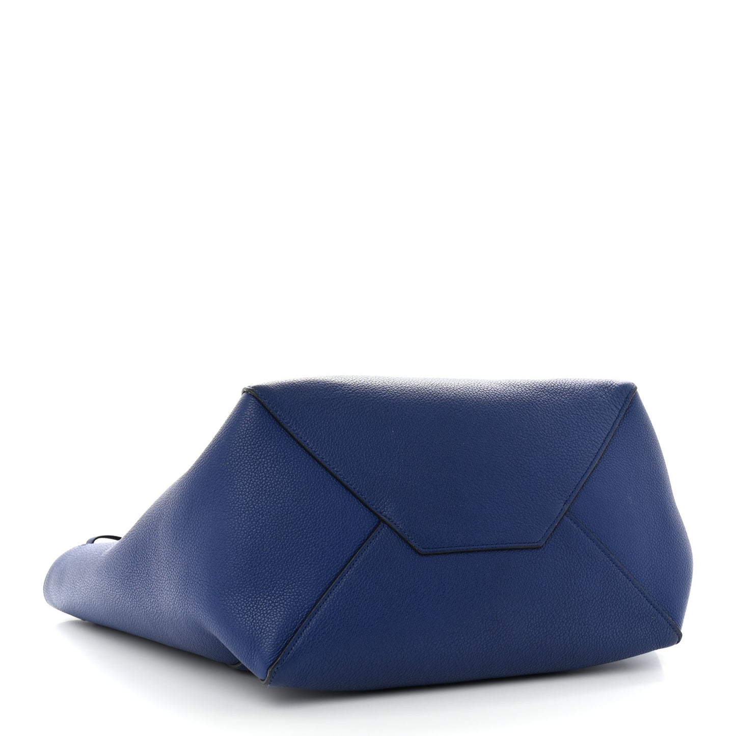 Soft Grained Calfskin Small Belt Cabas Phantom Deep Blue