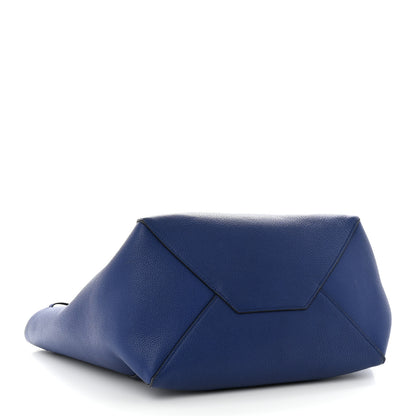 Celine Soft Grained Calfskin Small Belt Cabas Phantom Deep Blue 4 of 16