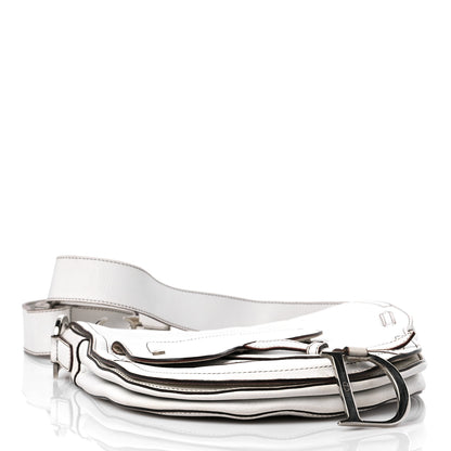 Christian Dior Calfskin Baudrier Saddle Bag White 4 of 16