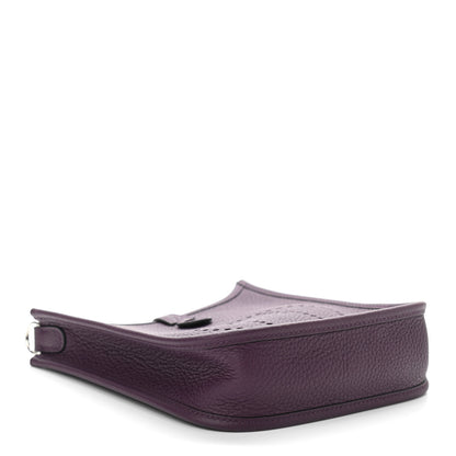 Hermes Taurillon Clemence Amazone Evelyne TPM Cassis Rouge Grenat 4 of 10