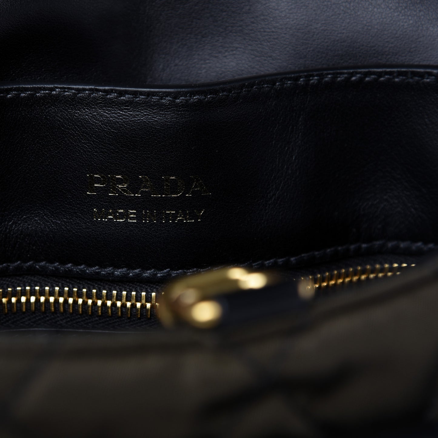 Tessuto Nylon City Calfskin Quilted Crossbody Mimetico Black