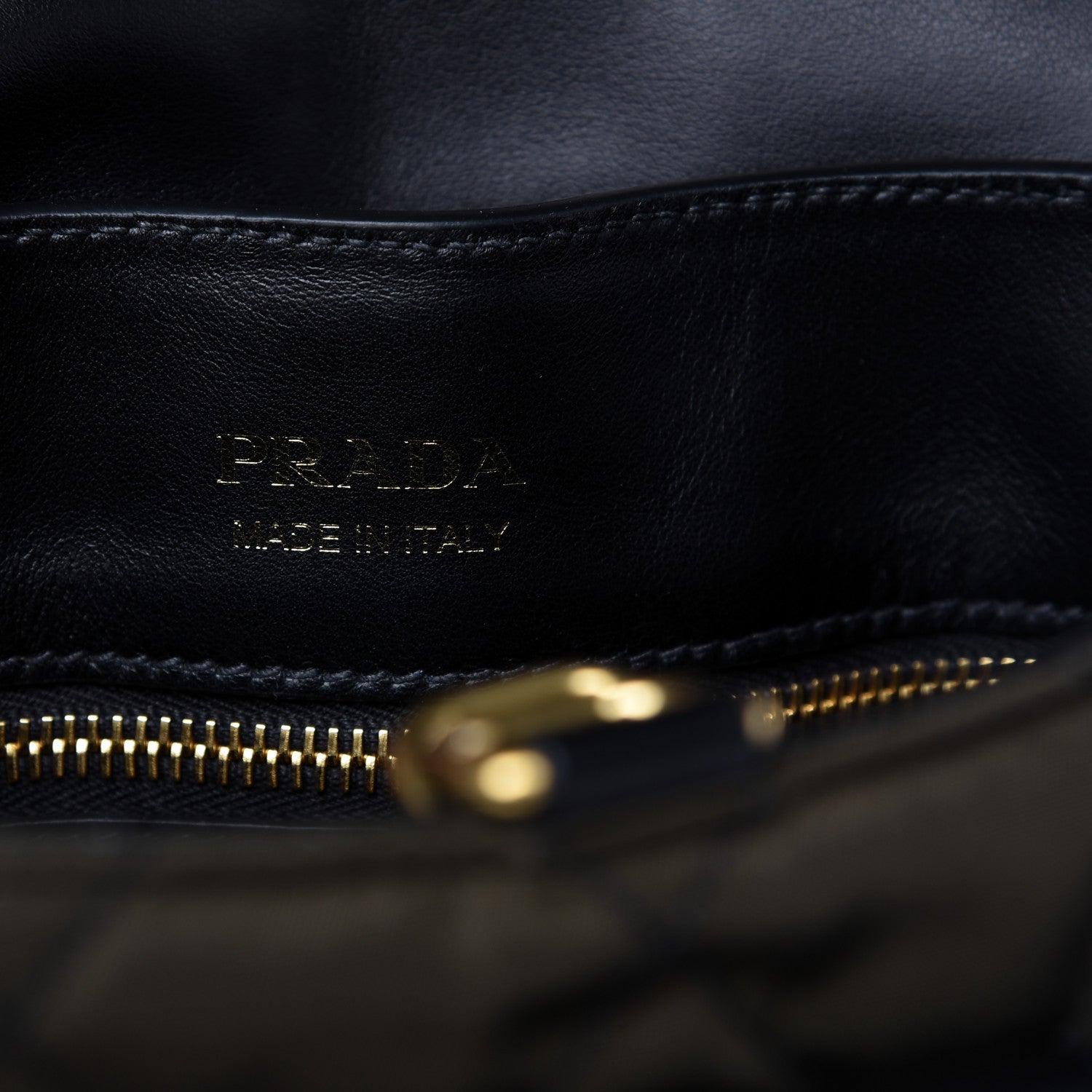 Prada Tessuto Nylon City Calfskin Quilted Crossbody Mimetico Black 8 of 9