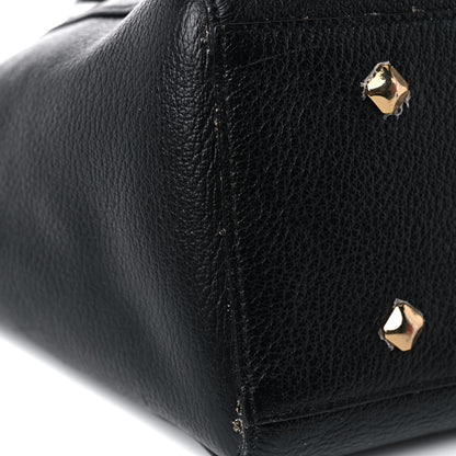 MCM Grained Calfskin Medium Reversible Wandel Tote Black 26 of 29