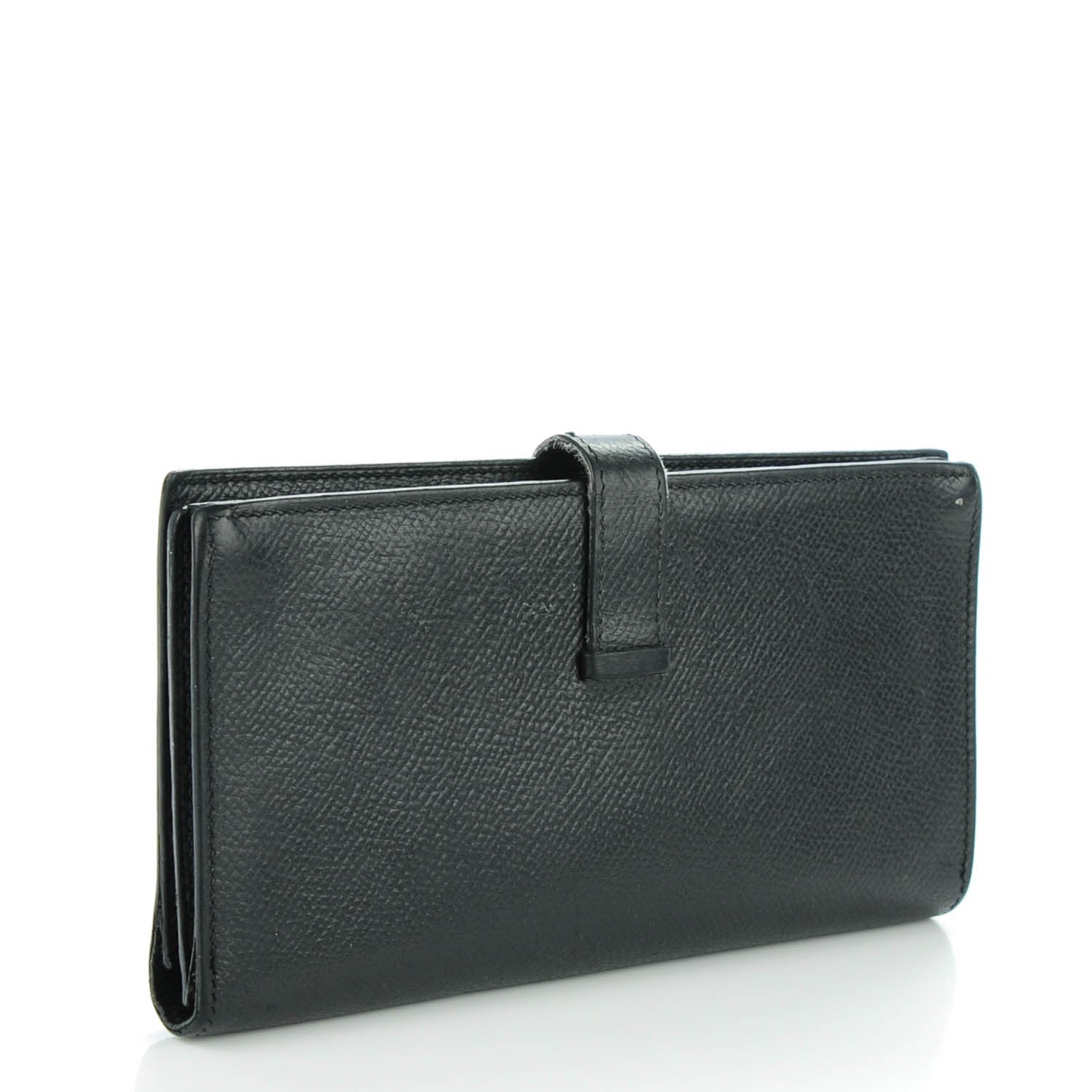 Hermes Epsom Bearn Gusset Wallet Black 3 of 8