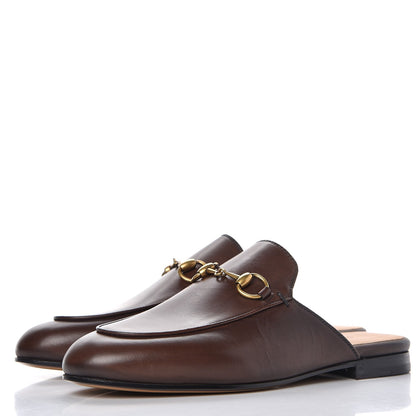 Gucci Calfskin Womens Princetown Slippers 36 Fondente Brown 3 of 9