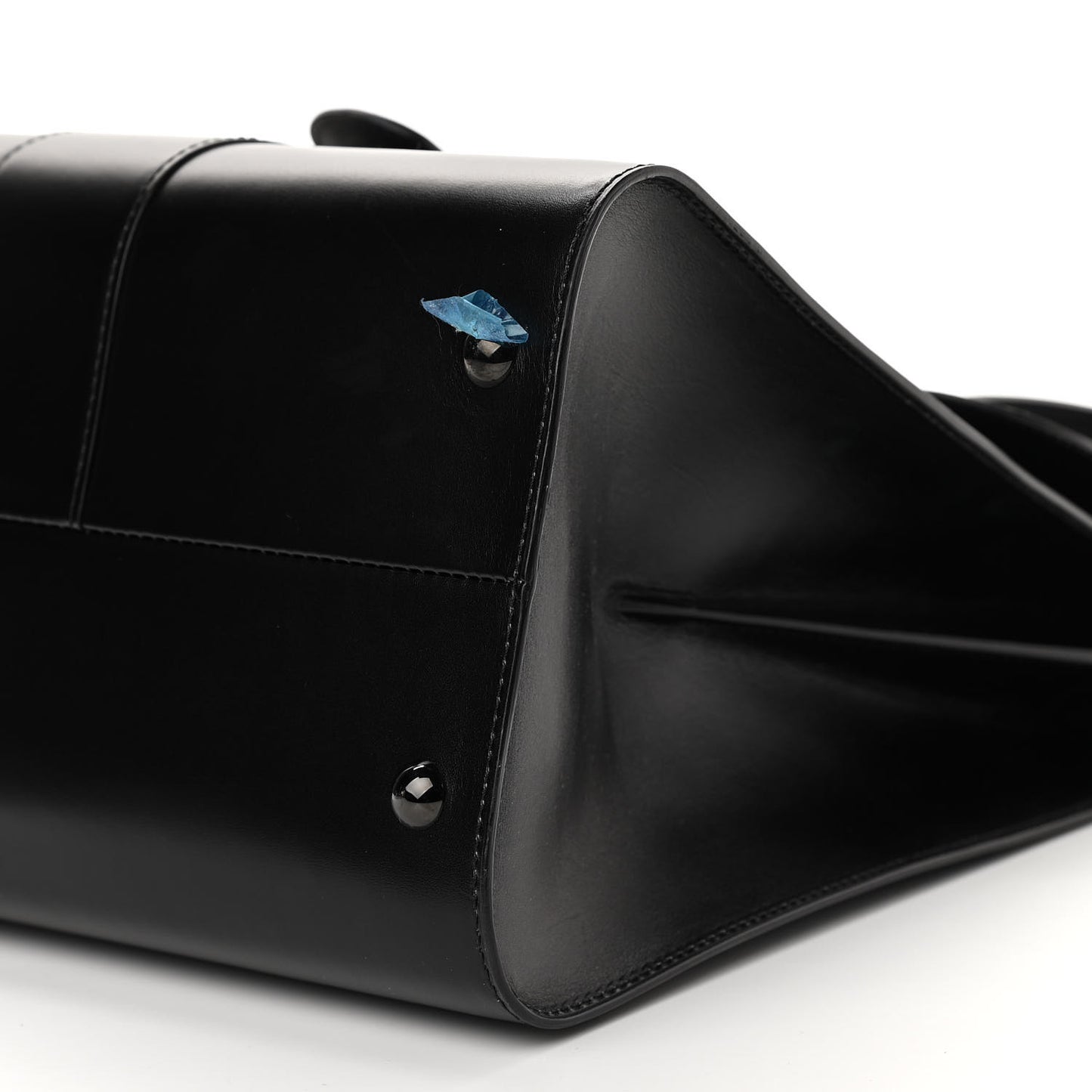 Calfskin MM L'Humour Brillant Satchel Black