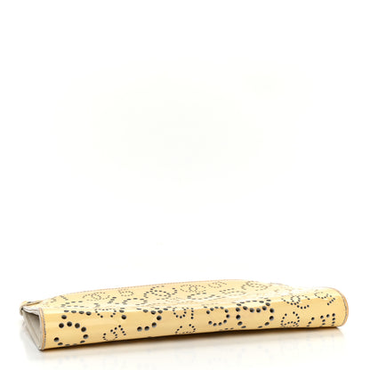 Chanel Patent Perforated CC N°5 Clutch Yellow 4 of 16