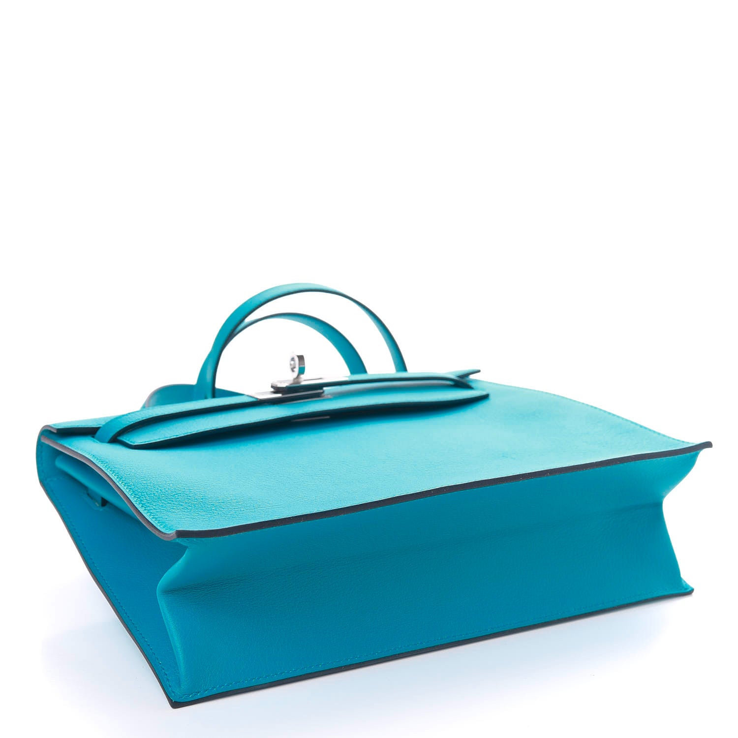 Hermes Evercolor Verso Kelly Danse II Belt Bag Bleu Frida Rose Mexico 4 of 11