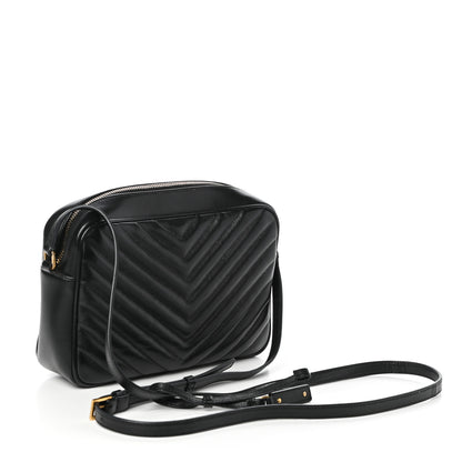 Saint Laurent Calfskin Matelasse Monogram Lou Camera Bag Black 3 of 10