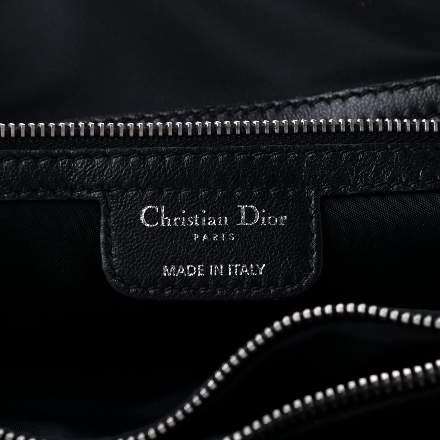 Satin Cannage Charming Lock Flap Shoulder Bag Black