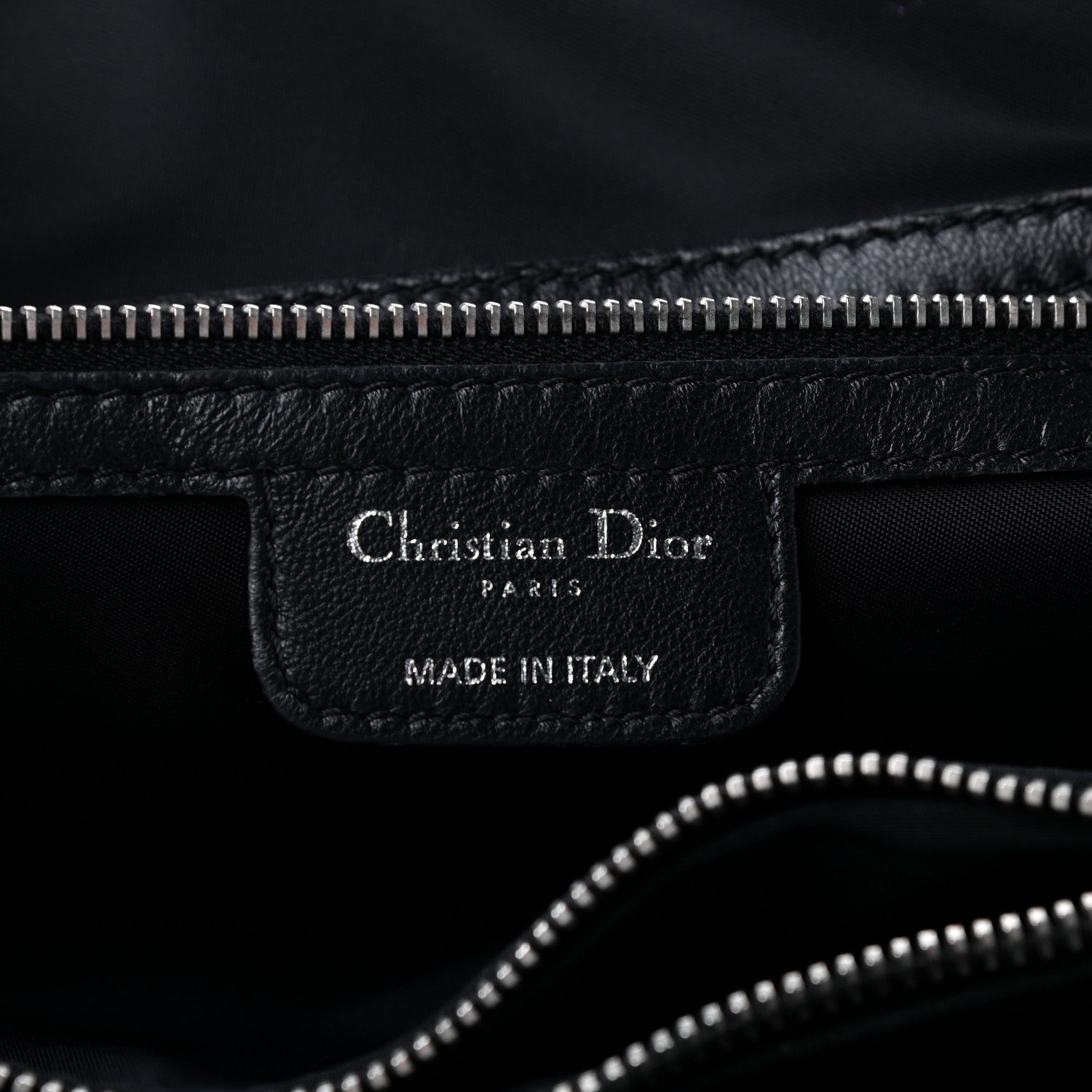 Christian Dior Satin Cannage Charming Lock Flap Shoulder Bag Black 6 of 10