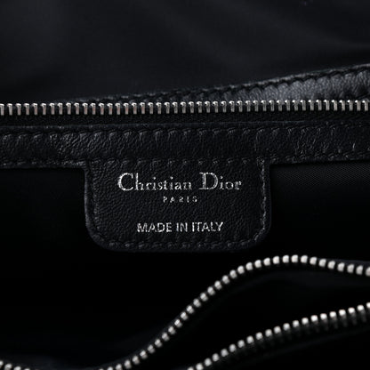 Christian Dior Satin Cannage Charming Lock Flap Shoulder Bag Black 6 of 10