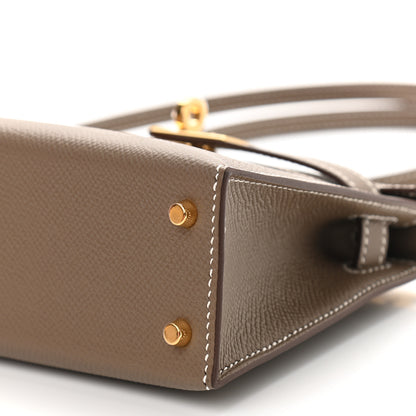 Hermes Epsom Mini Kelly Sellier 20 Etoupe 10 of 11
