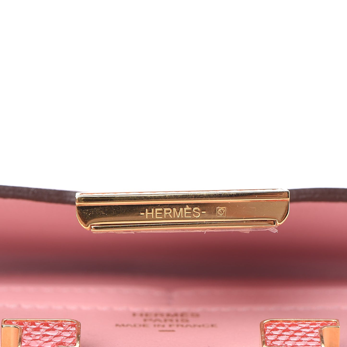 Tadelakt Lizard Constance Short Wallet Rose Sakura Bougainvillea