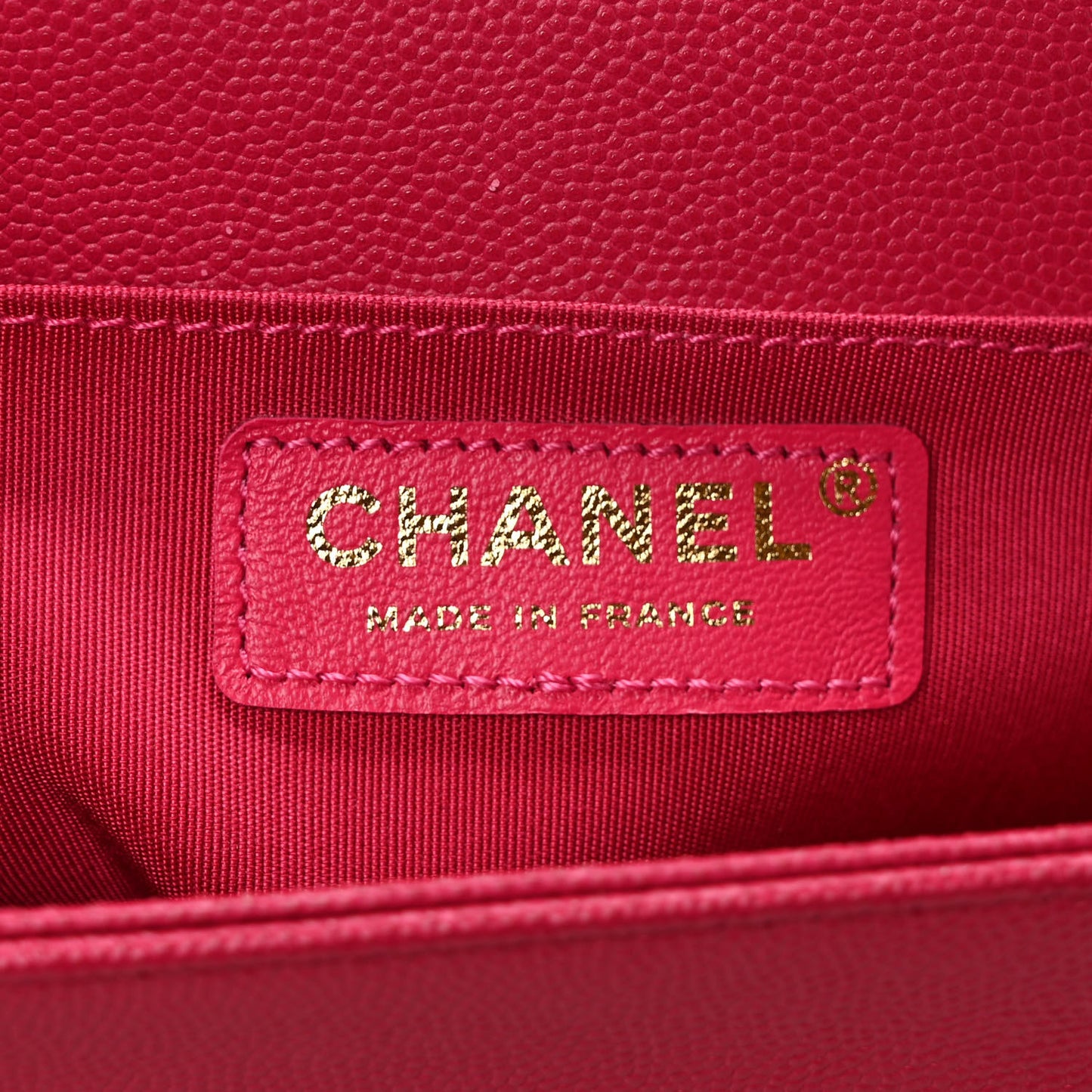 Caviar Quilted Medium Boy Flap Fuchsia