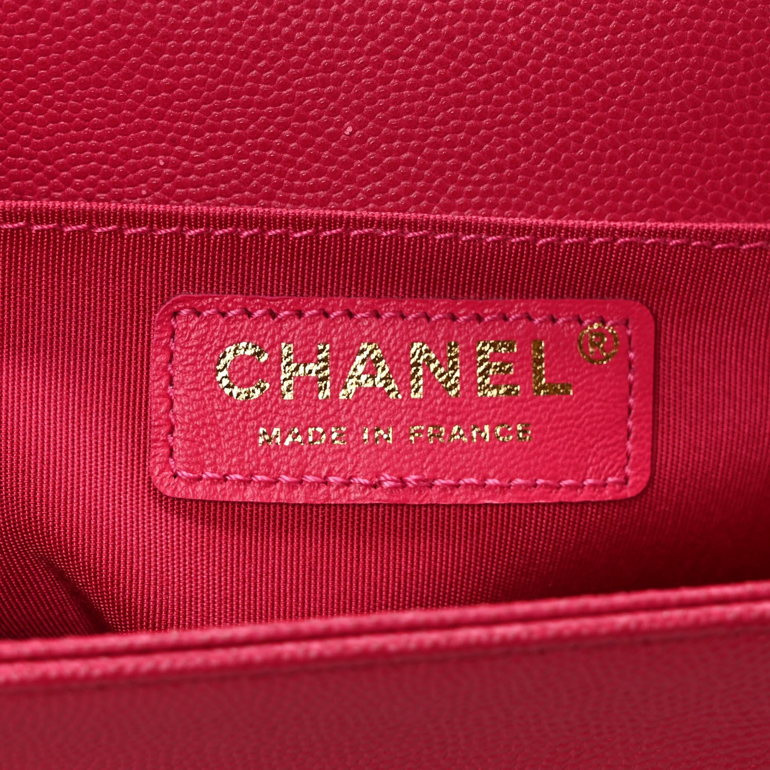 Chanel Caviar Quilted Medium Boy Flap Fuchsia 6 of 9