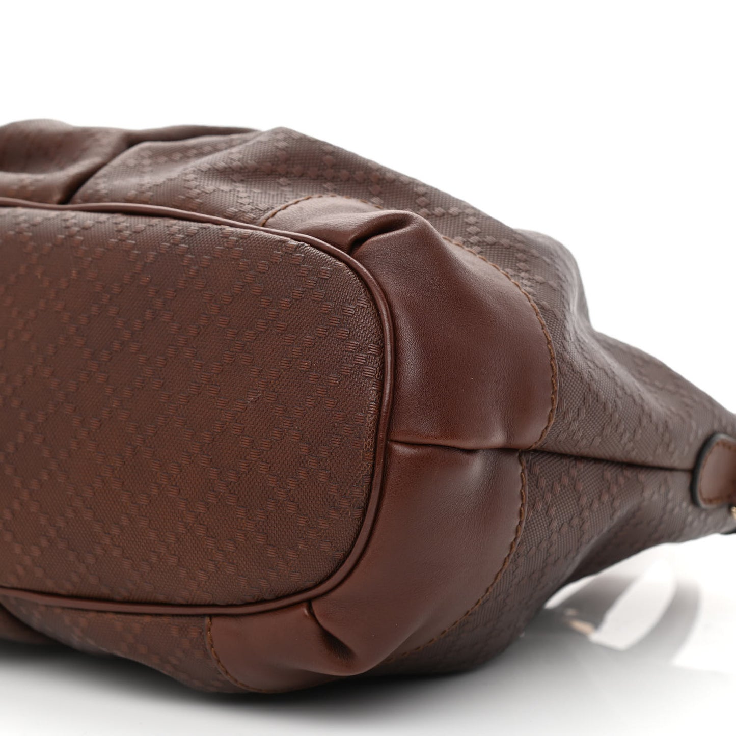 Diamante Medium Sukey Top Handle Bag Dark Brown