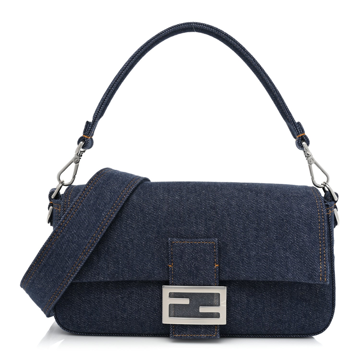 Fendi Denim Re-Edition Baguette Blue 1 of 7