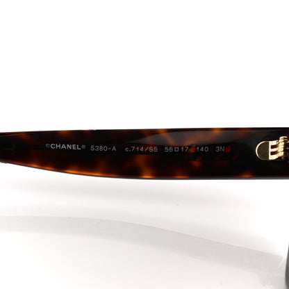 Chanel Acetate Runway Square Sunglasses 5380 Dark Tortoise 5 of 7