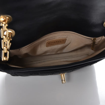 Chanel Calfskin Quilted Retro Chain Flap Black 5 of 7