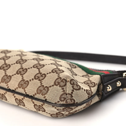 Gucci Monogram Web Pochette Dark Brown 10 of 11
