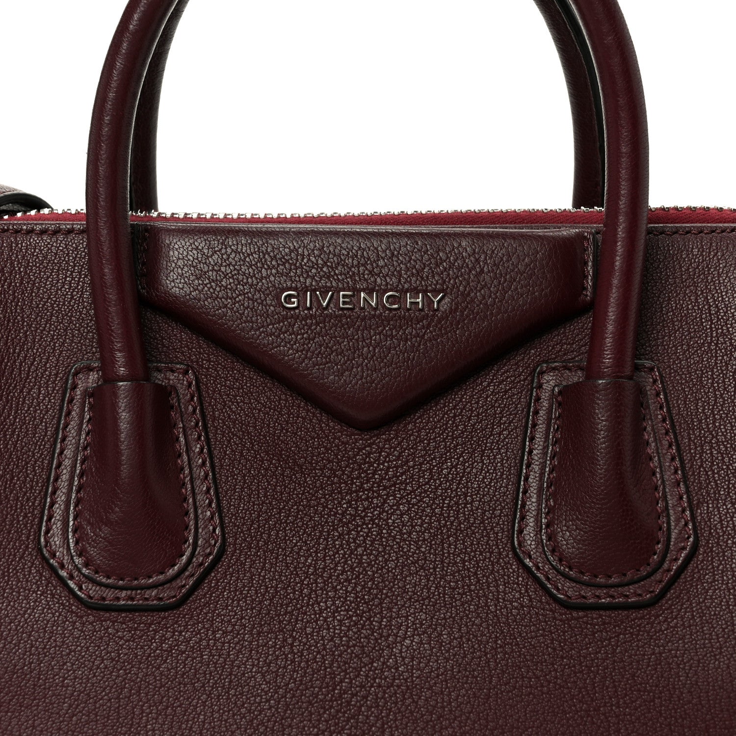 Givenchy Sugar Goatskin Small Antigona Oxblood 8 of 10