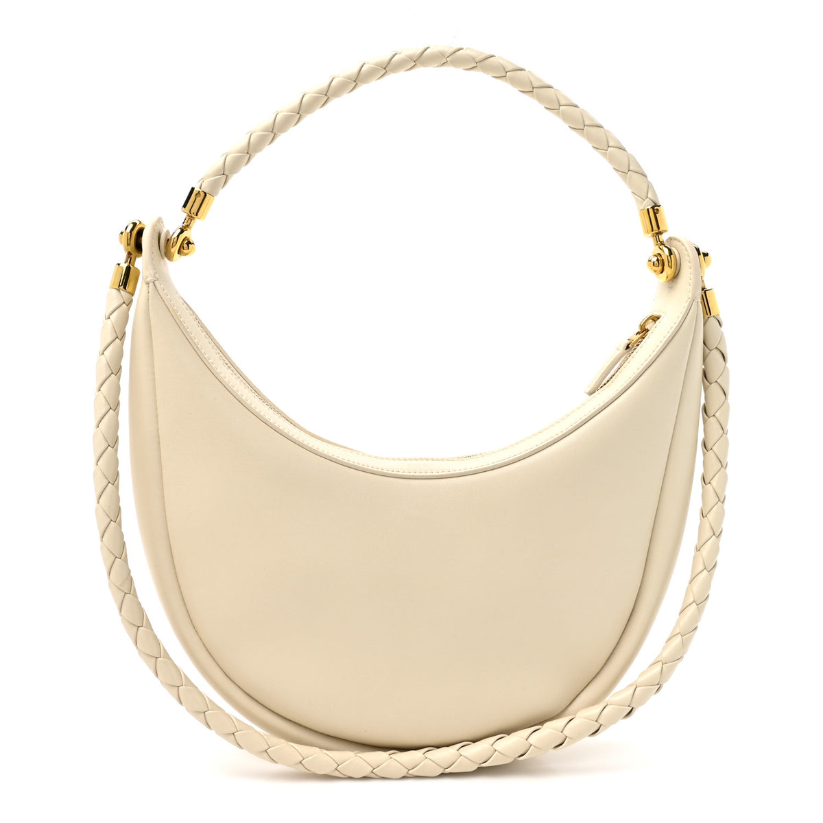 Smooth Calfskin Hula Hoop Shoulder Bag Sea Salt