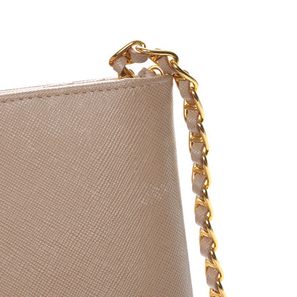 Prada Saffiano Metal Oro Chain Wallet Cammeo 9 of 12