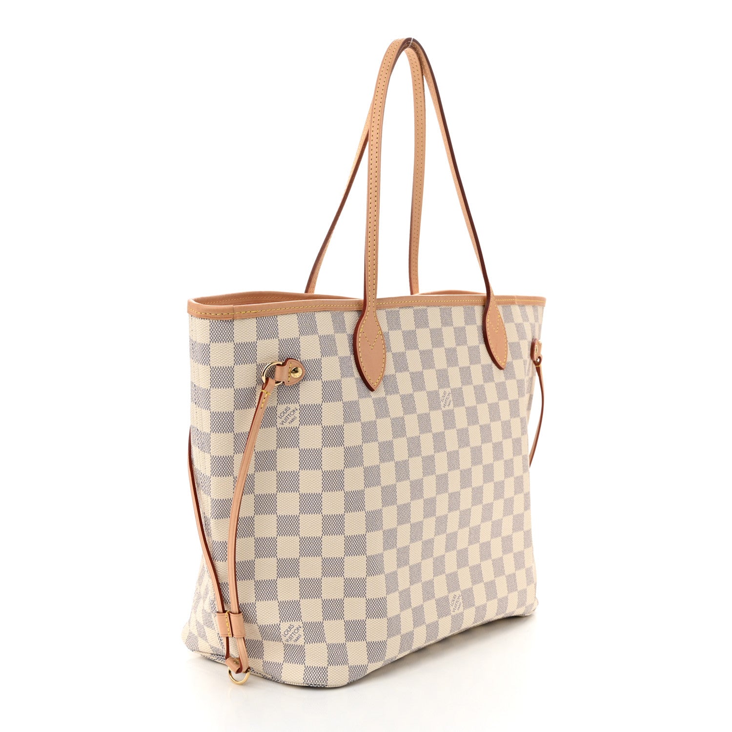 Louis Vuitton Damier Azur Neo Neverfull MM Rose Ballerine 4 of 10