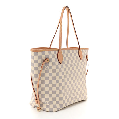 Louis Vuitton Damier Azur Neo Neverfull MM Rose Ballerine 4 of 10