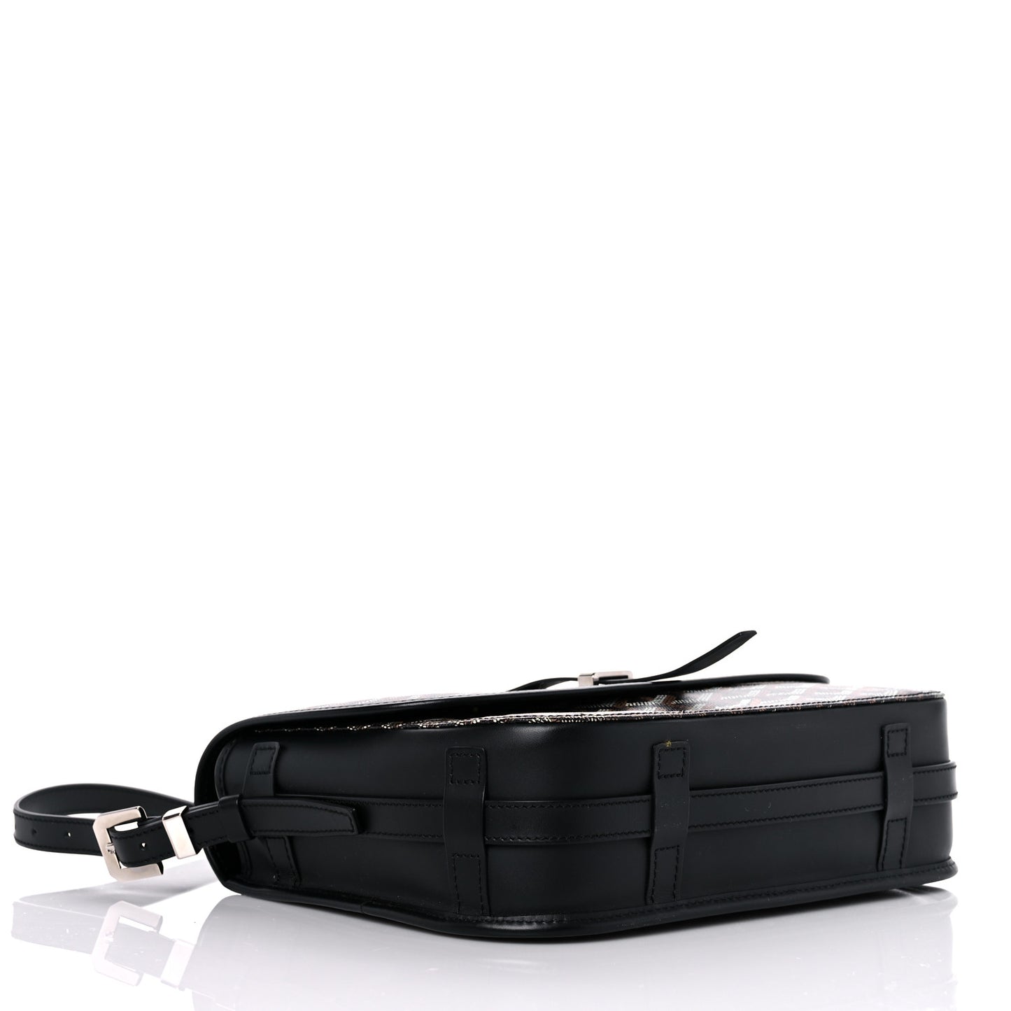 Goyardine Belvedere II MM Messenger Bag Black