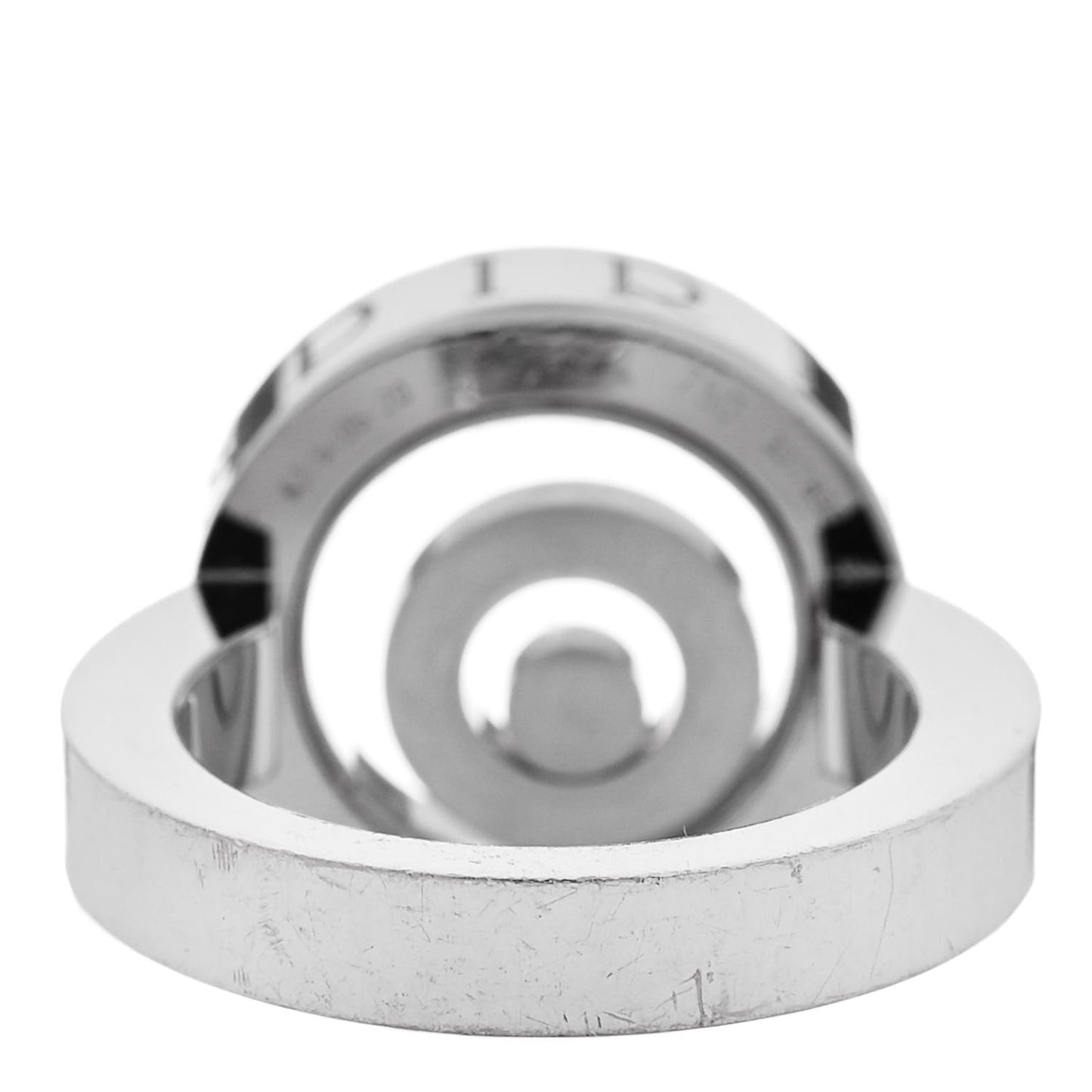 18K White Gold Diamond Happy Spirit Ring 52 6