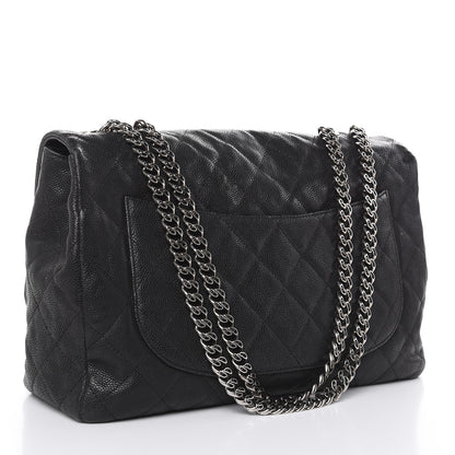 Chanel Washed Caviar Quilted 2.55 Reissue 227 Bijoux Chain Flap Black 3 of 15